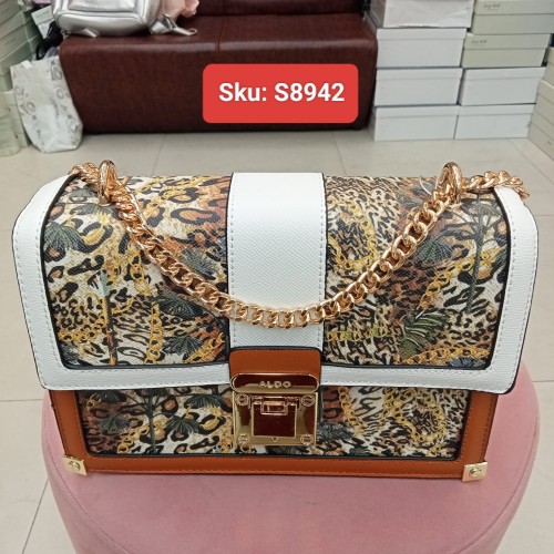 Ladies Printed Chain Shoulder Bag