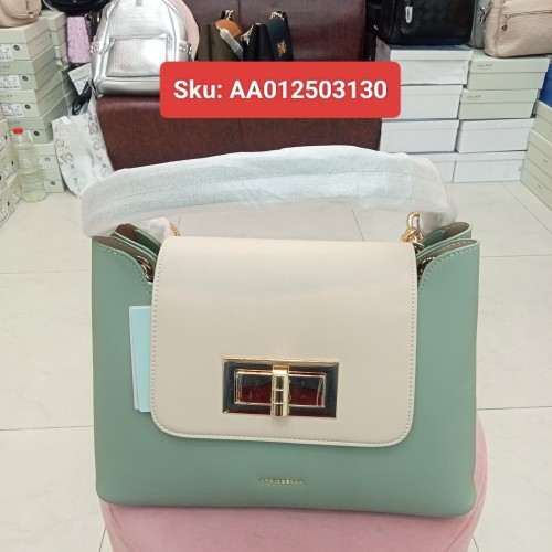 Ladies Lock Flap Chain Shoulder Bag