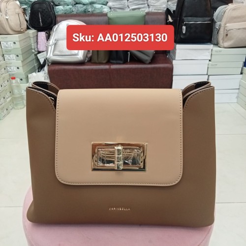 Ladies Lock Flap Chain Shoulder Bag