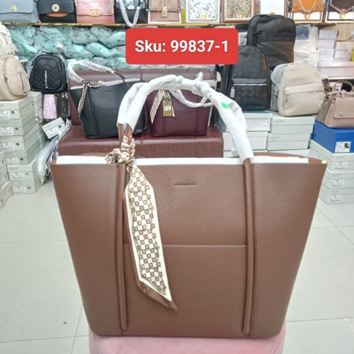 Ladies Premium Large Tote Bag with Scarf