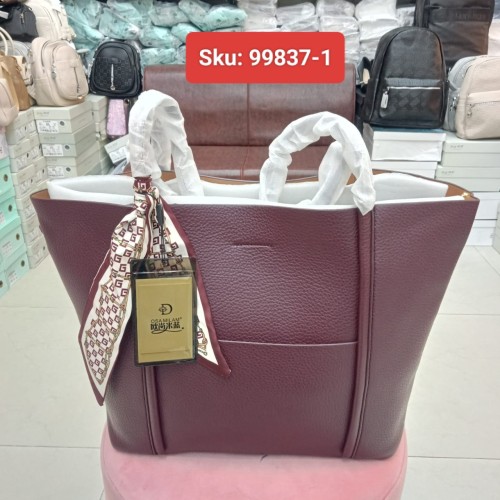 Ladies Premium Large Tote Bag with Scarf