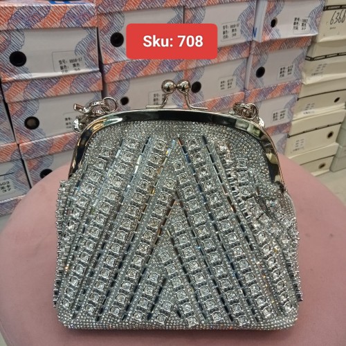 Ladies Crystal Clutch Bag