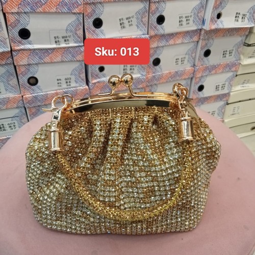 Ladies Crystal Clutch Bag Elegant