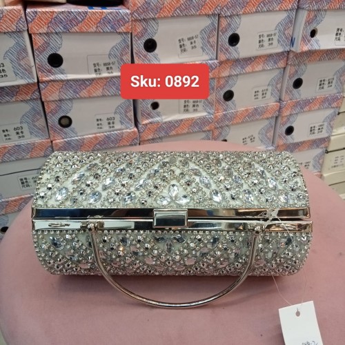 Ladies Crystal Clutch Bag Stunning