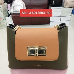 Ladies Lock Flap Chain Shoulder Bag