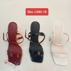 Ladies Square Toe Strap Sandal